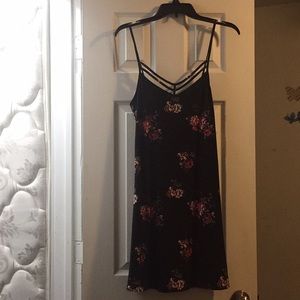 3 Strap Sueded Jersey Dress